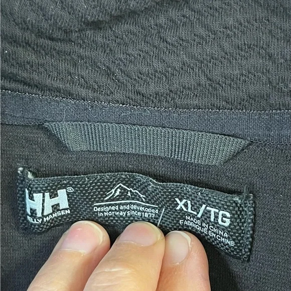 Men’s Helly Hansen Lillo Snap Pullover Size X Large Grey - Picture 5 of 6